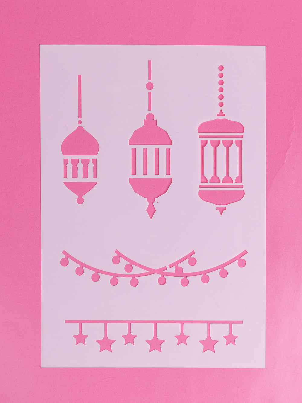 Eid & Ramadan Stencil Set – Reusable Islamic Themed Stencils for Crafts and Decorations