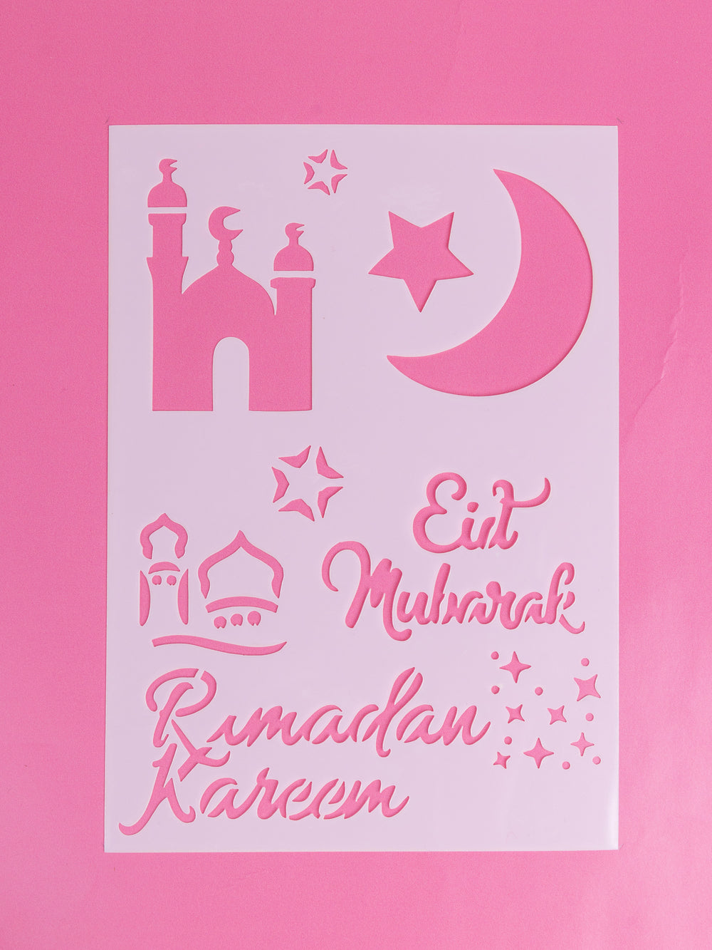 Eid & Ramadan Stencil Set – Reusable Islamic Themed Stencils for Crafts and Decorations