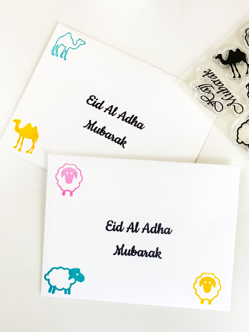 Eid Al-Adha & Hajj Mubarak Clear Stamps Set – Islamic Holiday Craft Stamps